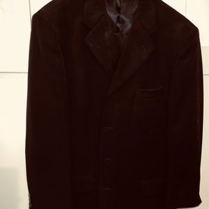 Black Pin Stripe Suit